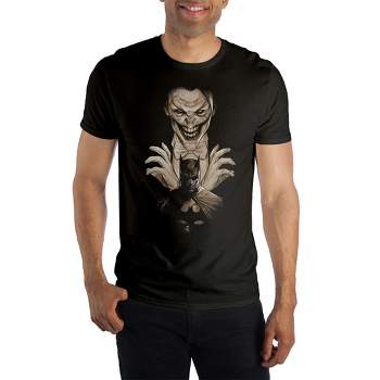 DC Comic Book Joker Villain Character  Black Graphic Tee Shirt