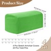 Unique Bargains Anti-Slip Stretch Couch Armrest Slipcovers 4 Pcs - 2 of 4