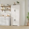 Tall Kitchen Pantry Cabinet, 60'' Storage Cabinet with 2 Doors - 4 of 4