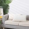 Unique Bargains Checkered Faux Fur Plush Fuzzy Cozy Pillowcases 2 Pcs - 3 of 4