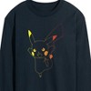 Men's - Pokémon - Colorful Pikachu Outline Long Sleeve Graphic T-Shirt - 2 of 4