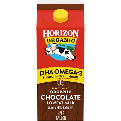 Horizon Organic 1% Lowfat DHA Omega-3 Chocolate Milk - 0.5gal