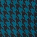 teal black houndstooth