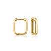 Ross-Simons 2.40 ct. t.w. White Topaz Paper Clip Link Hoop Drop Earrings in 18kt Gold Over Sterling - 4 of 4