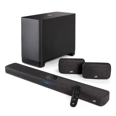 Polk Audio React Home Theater System with React Sound Bar, Wireless Subwoofer, and Wireless Surround Speakers