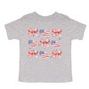 The Juniper Shop Patriotic America Stacked Coquette Toddler Short Sleeve Tee - 2 of 4