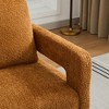 29.1" Boucle Swivel Accent Chair with Open Back and Removable Cushion - 3 of 4