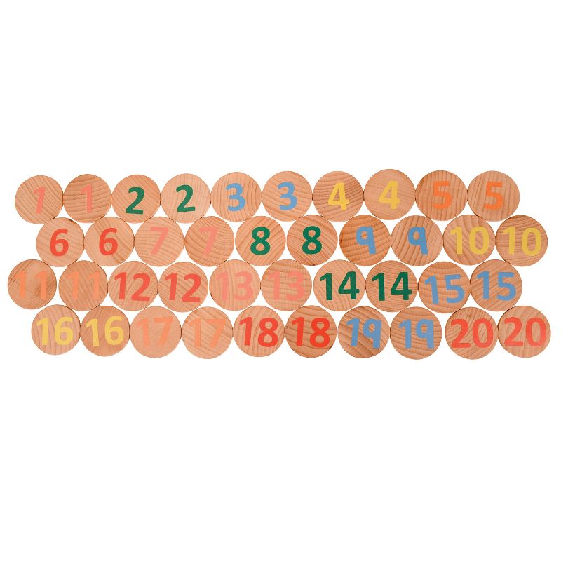 The Freckled Frog Matching Pairs, Numbers 1-20, Set of 40, 4 of 6