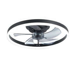VYNXARIA Sleek White Aura Ceiling Light Fan,Style Meets Functionality - 1 of 4