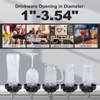WOWOW 5 in. Metal Glass Rinser for Kitchen Sinks in Brushed Nickel - 4 of 4