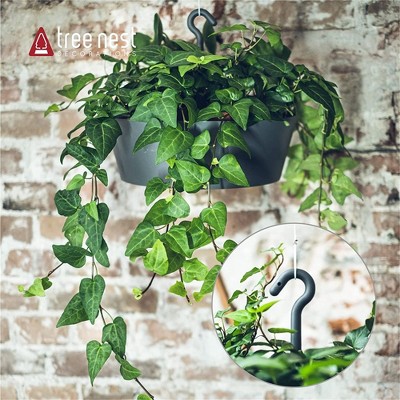 White 10-Inch Single Tier Hanging Planter for Indoor/Outdoor Use