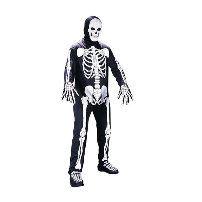 Fun World Skeleton Jumpsuit Adult Men's Costume, 1 of 2