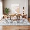 8x10 Washable Rug Non-Slip Vintage Carpet - Low Pile Soft Area Rug for Living Room, Bedroom, Dining Room - 2 of 4