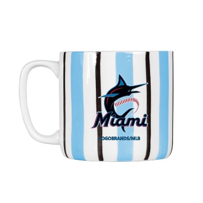 MLB Miami Marlins Striped Coffee Mug - 16oz