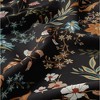 Sweet Jojo Designs Girl Kids Twin Sheet Set Boho Floral Wildflower Black Orange and Blue 3pc - 4 of 4