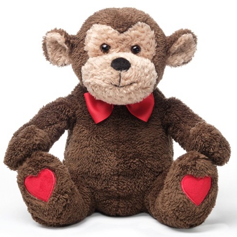 Bearington Monkey Valentino The Heart Monkey Stuffed Animal 6 Inch Valentine s Monkey Plush Target