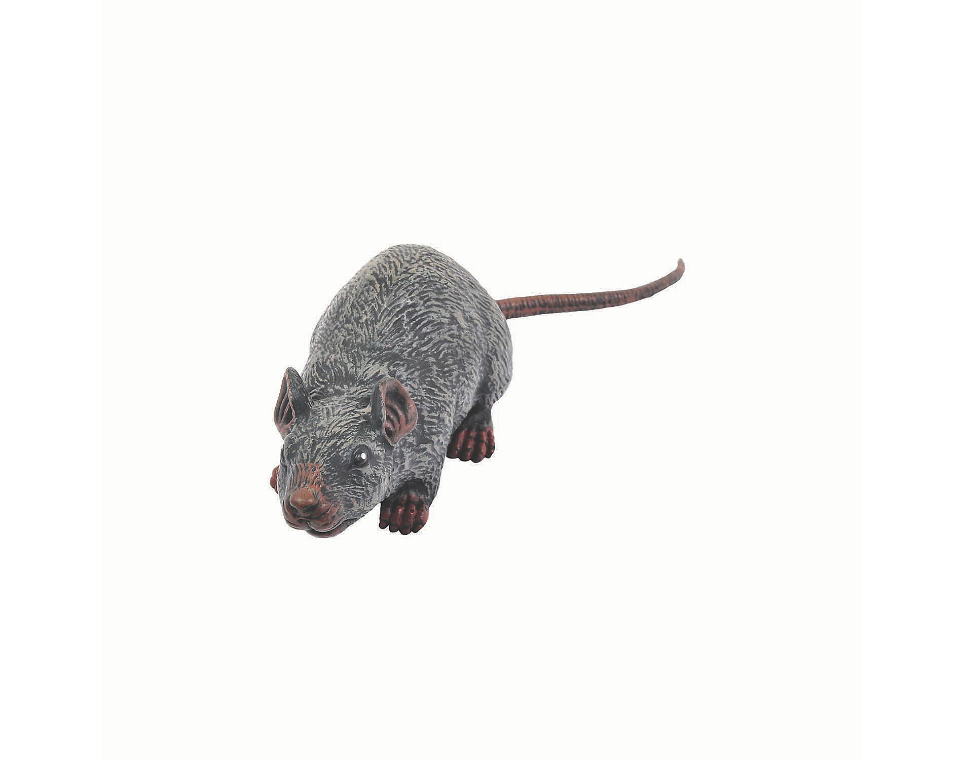 Fun World 1 ft Gray Latex Sewer Rat Decoration - Gray