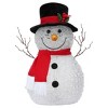 Haute Decor 17" Prelit Spun Acrylic Snowman - 2 of 4
