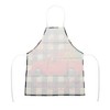 Unique Bargains Christmas Aprons Linen Black Beige Red Green 21.65"x26.77" 1 Pc - 4 of 4