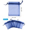 Unique Bargains Drawstring Mini Gift Candy Christmas Party Wedding Organza Bags 50 Pcs - 2 of 4