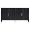 NicBex Modern Decorative Storage Cabinet, Sideboard Buffet Cabinet with Storage Vertical Wavy Slatted Doors for Entryway, Living Room - 2 of 4
