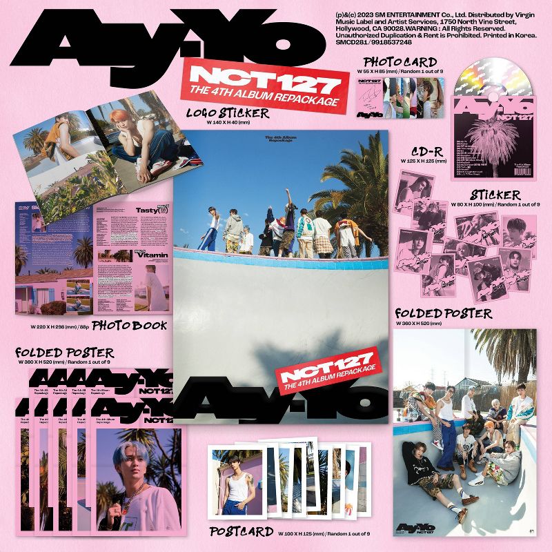 NCT 127 - The 4th Album Repackage &#39;Ay-Yo&#39; (Photobook A Ver.) (CD), 2 of 3