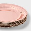20ct Disposable Foil Board Dinner Plates Rose Gold - Spritz™ - 3 of 3