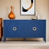 Sophisticated Fir Veneer Cabinet with Textured Finish,Suitable for Corridor, Entrance, Living Room - Leovsnove - 2 of 4