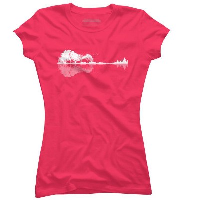 Junior's Design By Humans Nature Guitar By Maryedenoa T-Shirt