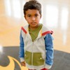 Mightly Kids' Fair Trade Organic Cotton Zip-Up Pocket Hoodie - XX-Large (14), New School Colorblock - 2 of 2