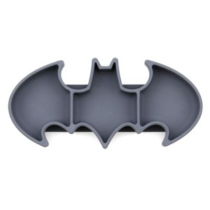 Bumkins DC Comics Batman Grip Dish - Gray - 1 of 4
