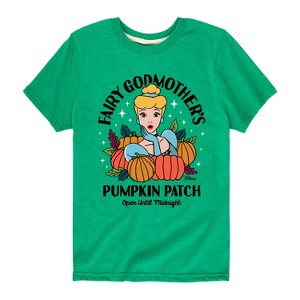 Girls' - Disney Princess - Fairly Godmother's Pumpkin Patch Short Sleeve Graphic T-Shirt - 1 of 4