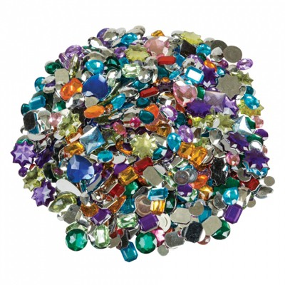 Assorted Color Acrylic Gemstones for Crafts, 1 lb Pack