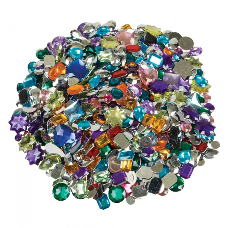 Creativity Street® Acrylic Gemstones, Assorted Colors & Sizes, 1 lb., 2 of 3