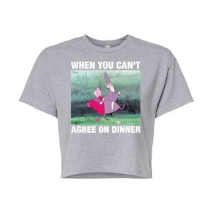 Women's - Disney - The Sword And The Stone Cropped Graphic T-Shirt - 1 of 4