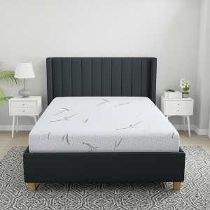 Vynxaria 10-Inch Dual Layer Memory Foam Mattress - Twin with Bamboo Infused Cover - 1 of 4