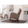 CAVINAS 20" Modern Rocking Chair Linen Accent Chairs with Side Pockets&High Back for Living Room,Nursery Glider Accent Chair,300lbs Max - 2 of 4