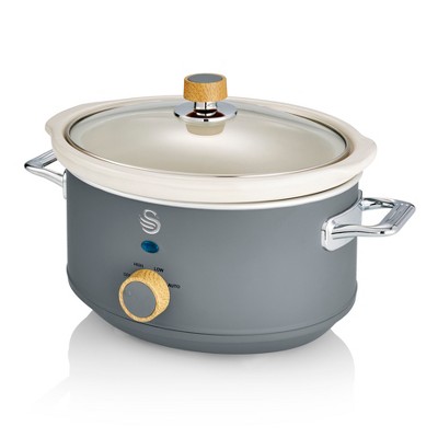 Courant 3.5 Quart Oval Slow Cooker, Stainless Steel : Target