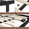 Bed Frame with Headboard & Footboard & Large Under Bed Storage, 10 Non-Slip Without Noise Strong Wooden Slats Support Platform Bed Frame - 4 of 4