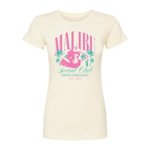 Women's - Barbie - Malibu Social Club Fitted Graphic T-Shirt - 1 of 2