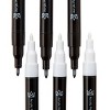 KINGART PRO Paint Pens Extra Fine Tip, Black & White 6 pc - 4 of 4