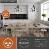 VAXCEL Taylor 4L Black and Ash Gray Drum Cage Industrial Pendant Light with Fabric Straps - 2 of 4