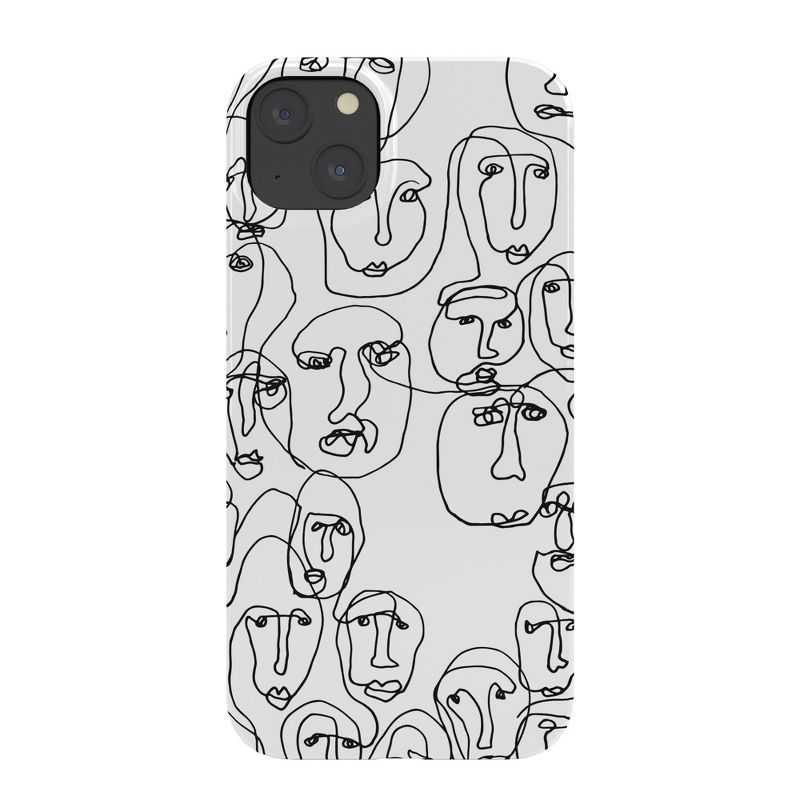 Camilla Foss Faces Snap Slim iPhone 15 Case - Society6, 1 of 2
