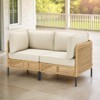Buenhomino Patio Furniture Set – Outdoor Sectional Wicker Sofa with Cushions, All-Weather PE Rattan Conversation Set for Garden, Balcony & Poolside - 4 of 4