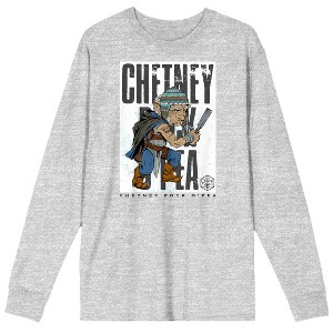 Critical Role Bells Hells Chetney Pock O'Pea Crew Neck Long Sleeve Athletic Heather Adult Tee - 1 of 2