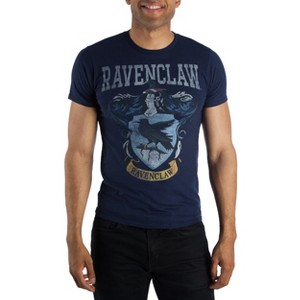 Harry Potter House of Ravenclaw Crest Navy Blue Graphic Tee - 1 of 3