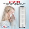 LifeSupplyUSA Air Purifier Filters Compatible with Hunter 30610 30611 40882 40884 408841 - 2 of 4