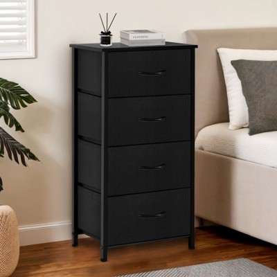 FONTOI Decorative Storage Cabinets, Contemporary Storage Cabinet that Complements Any Decor, The Ultimate in Home Organization, Black, 18"*12"*36.4"