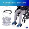 Invacare Wheelchair Legrest with Heel Loops, Adjustable Length, Swing-Away Design & Flip-Up Footplate - 3 of 4