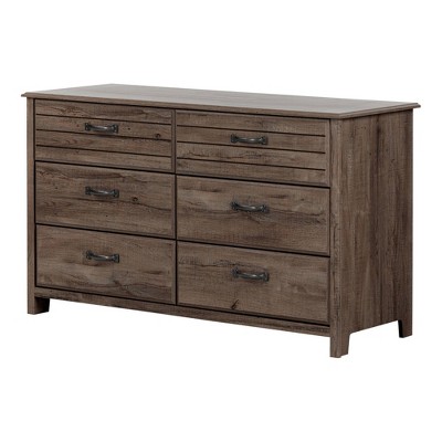 Image of Asten 6 Drawer Double Kids' Dresser Fall Oak - South Shore
